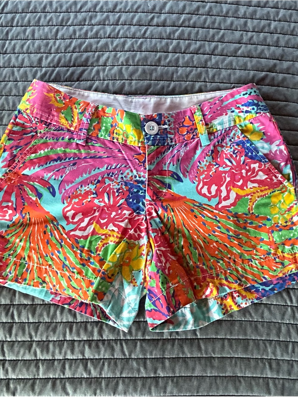 Lilly Pulitzer the Callahan coral Print Shorts